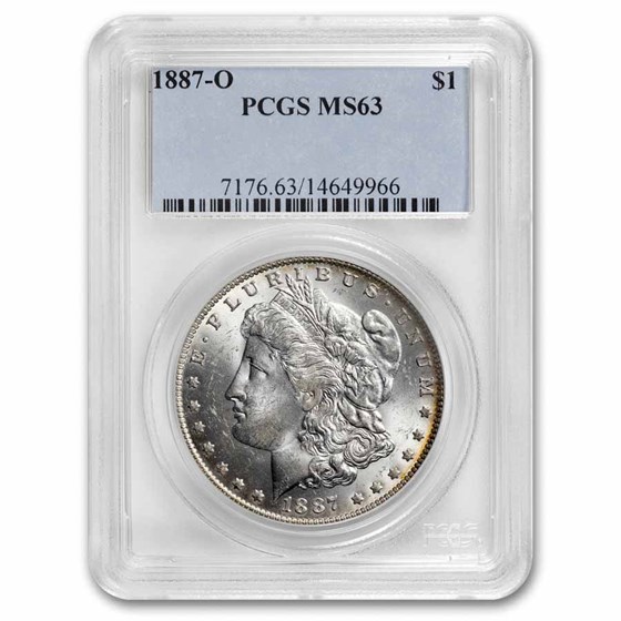 1887-O Morgan Dollar MS-63 PCGS 1887-O Morgan Dollar MS-63 PCGS