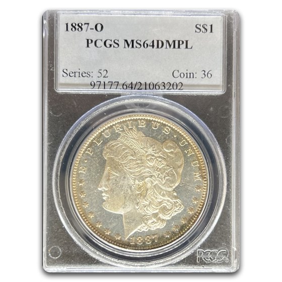 1887-O Morgan Dollar MS-64 DMPL PCGS