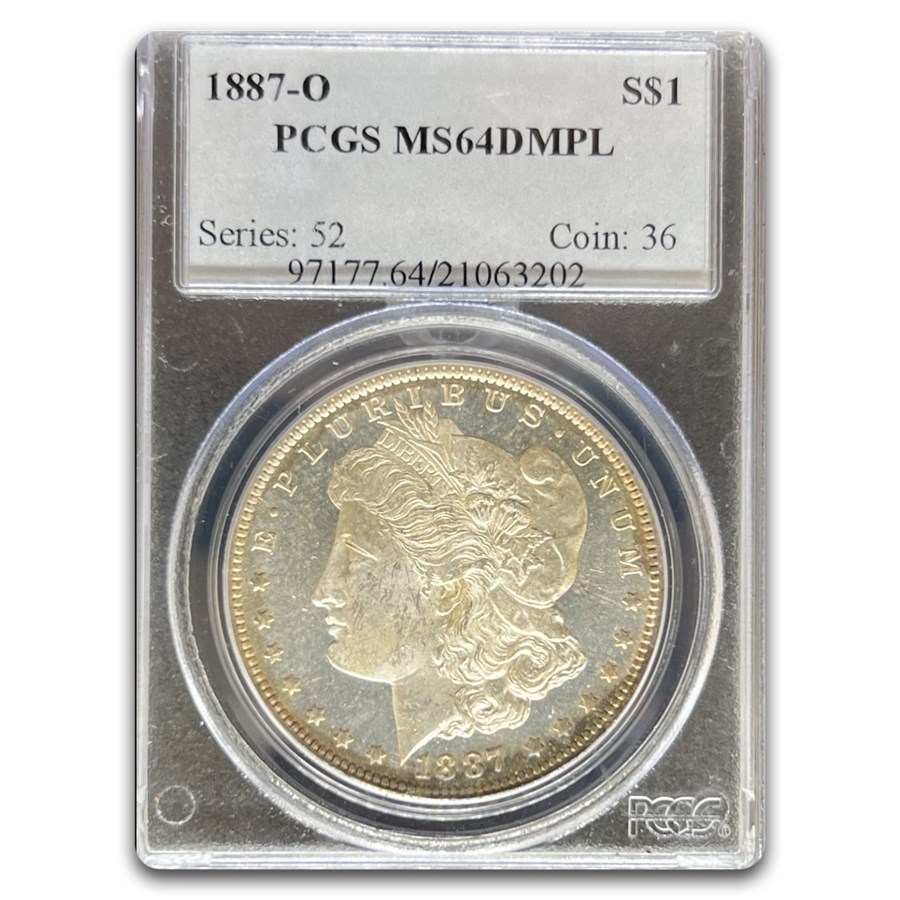 1887-O Morgan Dollar MS-64 DMPL PCGS