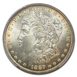 1887-O Morgan Dollar MS-64 PCGS (Attractive Obv/Rev Toning)
