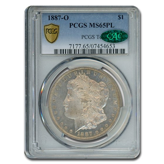 1887-O Morgan Dollar MS-65 PL PCGS CAC 1887-O Morgan Dollar MS-65 PL PCGS CAC