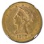 1887-S $10 Liberty Gold Eagle MS-61 NGC