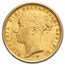 1887-S Australia Gold Sovereign Young Victoria AU