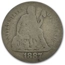 1887-S Liberty Seated Dime VG