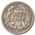 1887-S Liberty Seated Dime XF