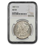 1887-S Morgan Dollar AU-53 NGC