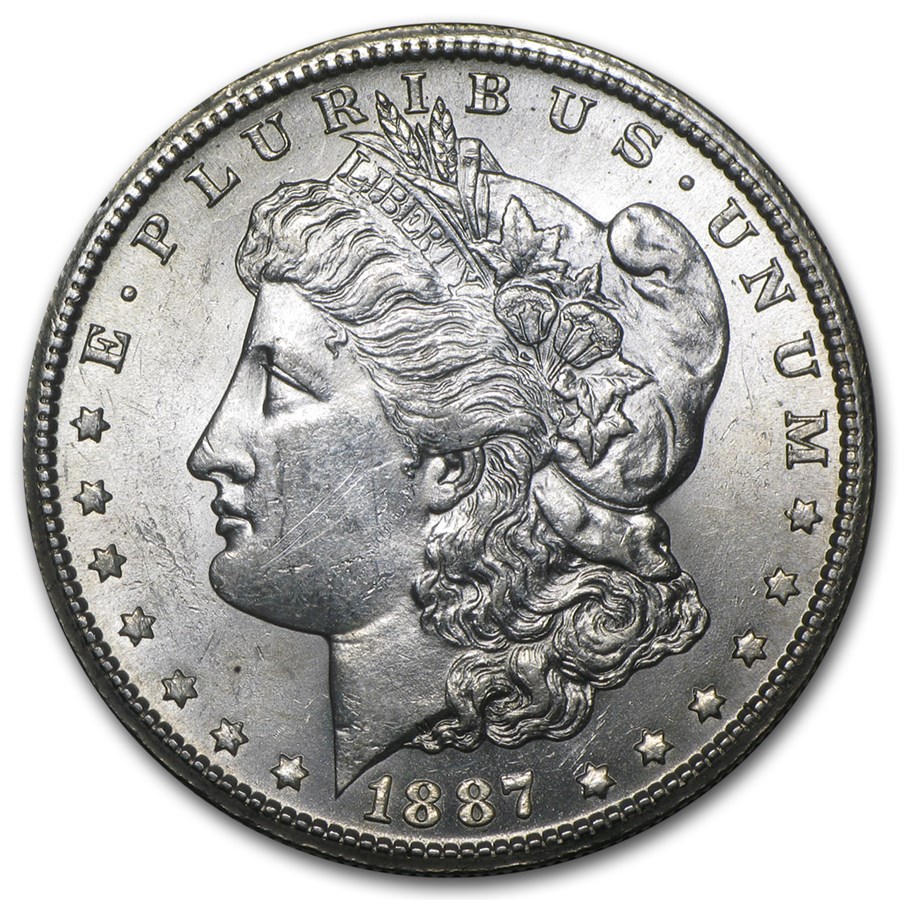 1887-S Morgan Dollar AU-58