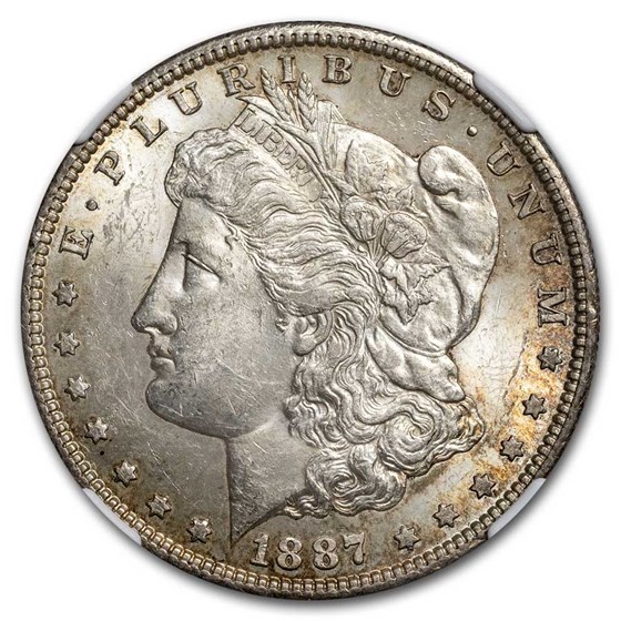 1887-S Morgan Dollar MS-61 NGC