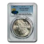 1887-S Morgan Dollar MS-62 PCGS CAC (VAM-2, S/S, Top-100)