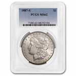 1887-S Morgan Dollar MS-62 PCGS