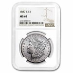 1887-S Morgan Dollar MS-63 NGC