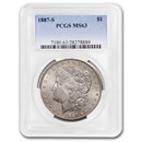 1887-S Morgan Dollar MS-63 PCGS