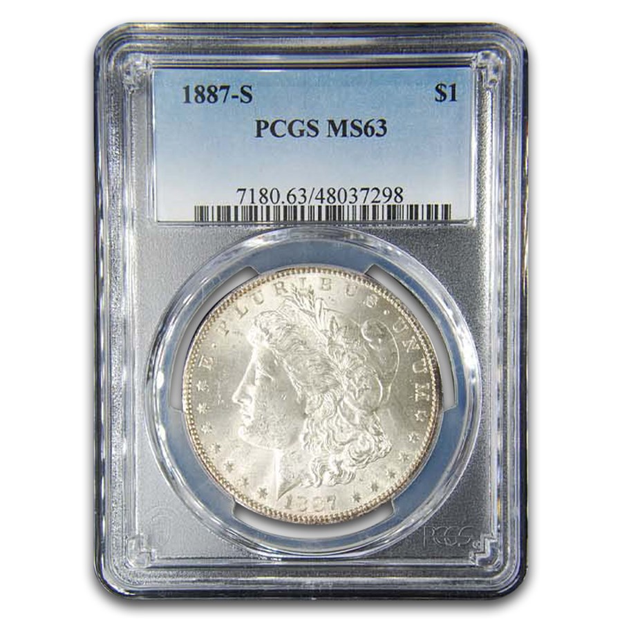 1887-S Morgan Dollar MS-63 PCGS