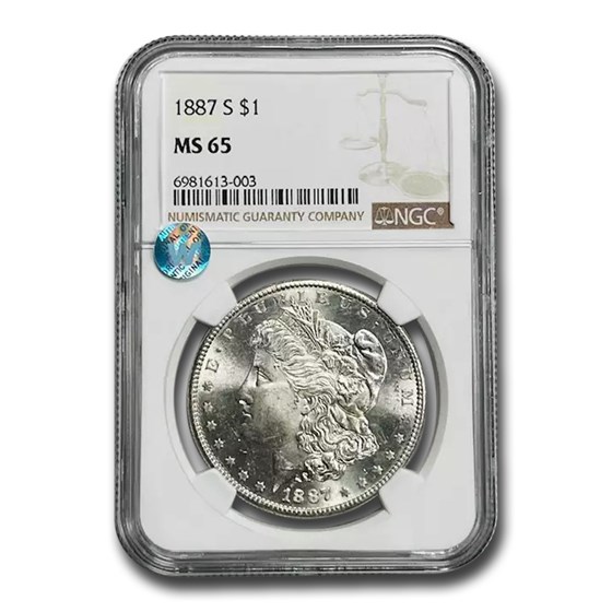 1887-S Morgan Dollar MS-65 NGC 1887-S Morgan Dollar MS-65 NGC