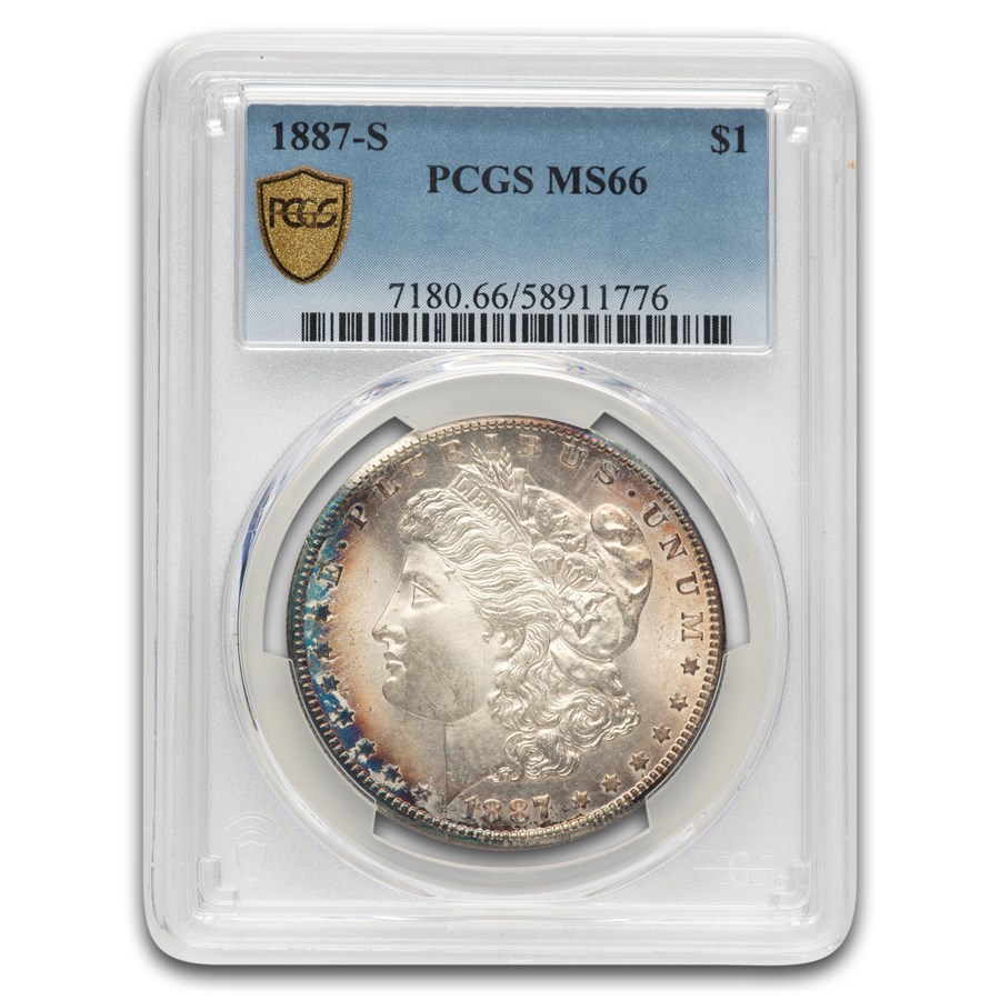 1887-S Morgan Dollar MS-66 PCGS (Toned)