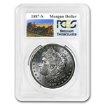 1887-S Stage Coach Silver Dollar BU PCGS