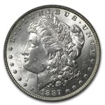 1887 Stage Coach Morgan Dollar BU PCGS