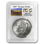 1887 Stage Coach Morgan Dollar BU PCGS