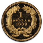 1888 $1 Indian Head Gold Dollar PR-65+ DCAM PCGS