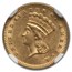 1888 $1 Indian Head Gold MS-62 NGC