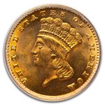 1888 $1 Indian Head Gold MS-64 PCGS
