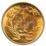 1888 $1 Indian Head Gold MS-64 PCGS