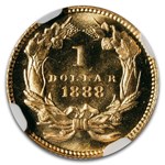 1888 $1 Indian Head Gold PF-67+ Cameo NGC