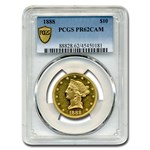 1888 $10 Liberty Gold Eagle PR-62 Cameo PCGS