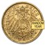 1888-1912 Germany Gold 10 Mark Bavaria Otto Avg Circ