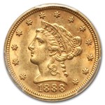 1888 $2.50 Liberty Gold Quarter Eagle MS-63 PCGS
