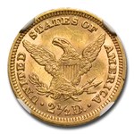 1888 $2.50 Liberty Gold Quarter Eagle MS-64 NGC