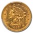 1888 $2.50 Liberty Gold Quarter Eagle MS-64 PCGS