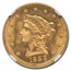 1888 $2.50 Liberty Gold Quarter Eagle MS-66 NGC (Green Label)