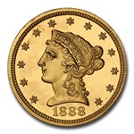 1888 $2.50 Liberty Quarter Eagle PR-64+ Cameo PCGS CAC