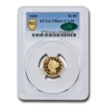 1888 $2.50 Liberty Quarter Eagle PR-64+ Cameo PCGS CAC