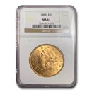 1888 $20 Liberty Gold Double Eagle MS-61 NGC