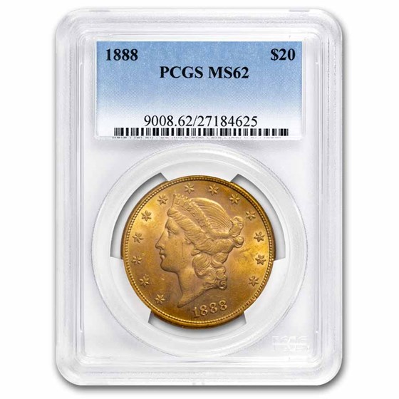 1888 $20 Liberty Gold Double Eagle MS-62 PCGS 1888 $20 Liberty Gold Double Eagle MS-62 PCGS