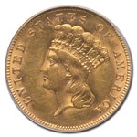 1888 $3 Gold Princess AU-58 PCGS