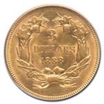 1888 $3 Gold Princess AU-58 PCGS