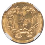 1888 $3 Gold Princess MS-64 NGC