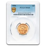 1888 $3 Gold Princess MS-65 PCGS