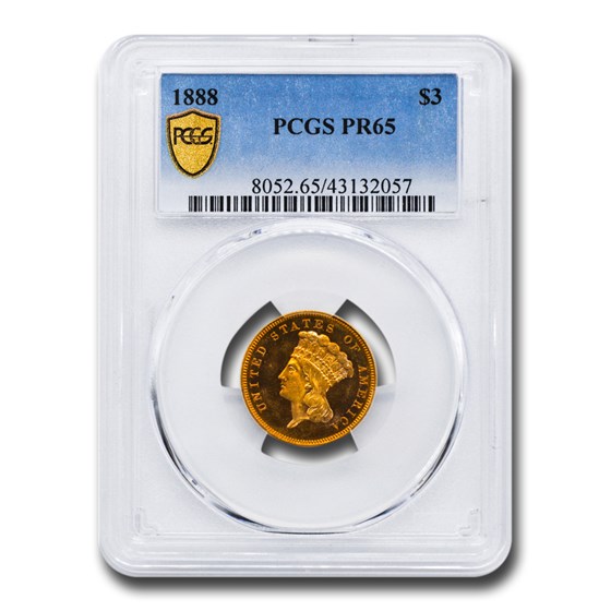 1888 $3 Gold Princess PR-65 PCGS 1888 $3 Gold Princess PR-65 PCGS