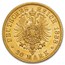 1888 Germany Gold 20 Marks Prussia Friedrich III AU