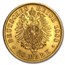 1888 Germany Gold 20 Marks Prussia Friedrich III BU