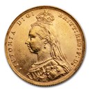 1888 Great Britain Gold Sovereign Victoria Veil Head BU