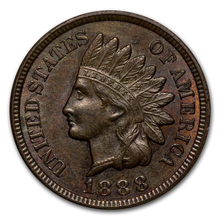 1888 Indian Head Cent BU (Brown)