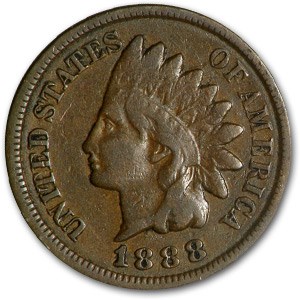 1888 Indian Head Cent Fine 1888 Indian Head Cent Fine