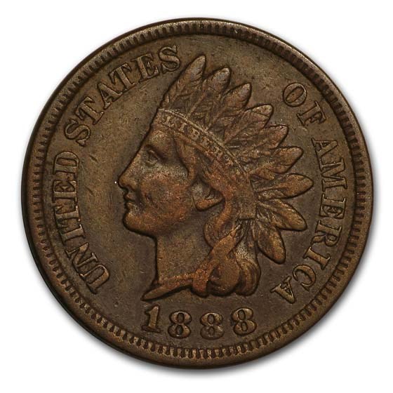 1888 Indian Head Cent XF 1888 Indian Head Cent XF