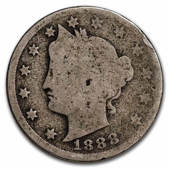 1888 Liberty Head V Nickel AG 1888 Liberty Head V Nickel AG