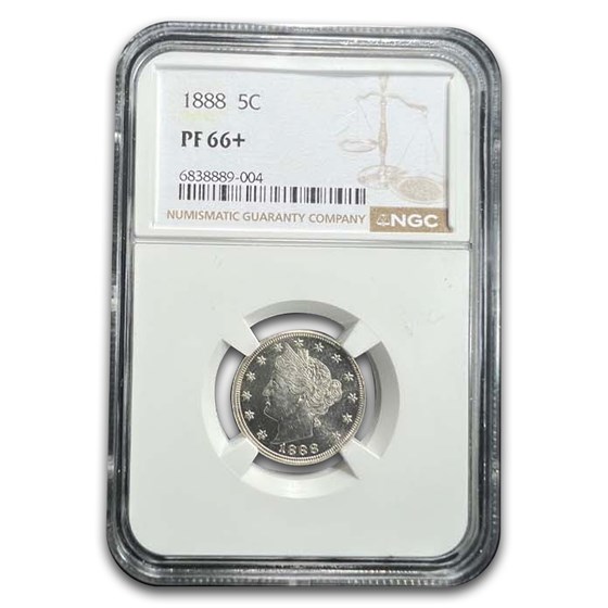1888 Liberty Head V Nickel PF-66+ NGC